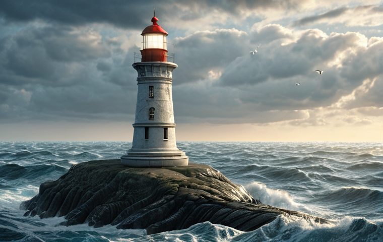 Image Prompt 1: The Guiding Lighthouse in the Digital Ocean**
