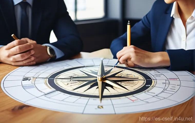 자기주도학습코치 전공 이수 사례 - **Image Prompt: The Compass of Knowledge**
    A bright, wide-angle shot of a diverse young adult (m...